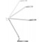 Unilux Senza 2 Lampe de bureau LED 5W 500 Lumens Articulee a  Variation d'intensite lumineuse et de temperature de couleur et Me