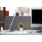 UNILUX 400093836 Lampe de bureau LED, Aluminium, Integriert, 11 W, Gris metal/Blanc, 41 x 32,8 x 20,5 cm 
