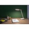 UNILUX 400093836 Lampe de bureau LED, Aluminium, Integriert, 11 W, Gris metal/Blanc, 41 x 32,8 x 20,5 cm 