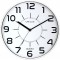 Unilux Pop Horloge Murale Systeme Quartz Silencieuse Diametre 28 cm Blanc