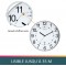 Unilux Wave horloge murale Systeme Quartz Radio-pilotee Diametre 30 cm Noir