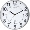Unilux Wave Horloge murale Systeme Quartz Radio-pilotee Diametre 30 cm Gris metal