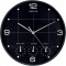 Unilux on Time Horloge Murale Systeme Quartz avec 4 Fuseaux horaires Diametre 30,5 cm Noir