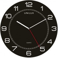 Unilux Mega Horloge Murale Grande taille avec Systeme Quartz Diametre 57,5 cm Noir