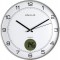 Unilux Tempus Horloge murale Systeme Quartz avec Thermometre Digital Diametre 30,5cm Gris metal