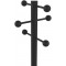 Unillux Access Portemanteau sur pied 6 Pateres avec Porte-parapluies et Egouttoir 175 x 34 cm Noir