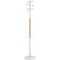 Unillux Access Portemanteau sur pied 6 Pateres avec Porte-parapluies et Egouttoir 175 x 34 cm Bois/Blanc
