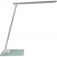 UNILUX 400124478 Lampe de Bureau, 5.5 W, Blanc/Gris Metal, 35 x 30 x 11cm 