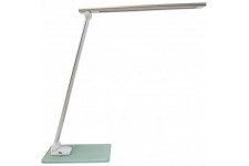 UNILUX 400124478 Lampe de Bureau, 5.5 W, Blanc/Gris Metal, 35 x 30 x 11cm 