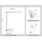 UNILUX 400124478 Lampe de Bureau, 5.5 W, Blanc/Gris Metal, 35 x 30 x 11cm 