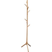 Unilux Mikado Portemanteau sur Pieds en Forme d'Arbre avec 8 Pateres 175 x 35cm Bois Hetre