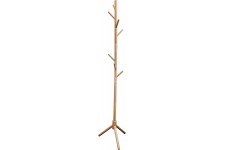 Unilux Mikado Portemanteau sur Pieds en Forme d'Arbre avec 8 Pateres 175 x 35cm Bois Hetre