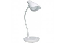 Unilux Ukky Lampe de Bureau LED avec 3 Niveaux d'Intensite Alimentation USB et par Pile Blanc