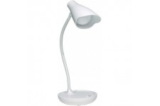 Unilux Ukky Lampe de Bureau LED avec 3 Niveaux d'Intensite Alimentation USB et par Pile Blanc