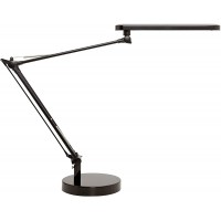 Unilux Lampe de bureau LED Mambo - Intensite variable de 3000 a  5000 K, 900 lux - 7 W - Avec pince et pied - Couleur de la lumi