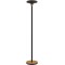 Unilux BALY Lampadaire LED 44W 5300 Lumens a  Variation d'Intensite lumineuse 180 x 34cm Noir/Bamboo