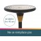 Unilux BALY Lampadaire LED 44W 5300 Lumens a  Variation d'Intensite lumineuse 180 x 34cm Noir/Bamboo