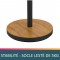 Unilux BALY Lampadaire LED 44W 5300 Lumens a  Variation d'Intensite lumineuse 180 x 34cm Noir/Bamboo