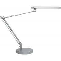 Unilux Lampe de bureau LED Mambo - Intensite variable de 3000 a  5000 K, 900 lux - 7 W - Avec pince et pied - Couleur de la lumi
