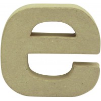 Decopatch AC817C - Un support en papier brun mache 1,5x9x8,5 cm, Lettre minuscule e