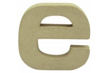 Decopatch AC817C - Un support en papier brun mache 1,5x9x8,5 cm, Lettre minuscule e