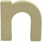 Decopatch AC826C - Un support en papier brun mache 1,5x8,5x8,5 cm, Lettre minuscule n