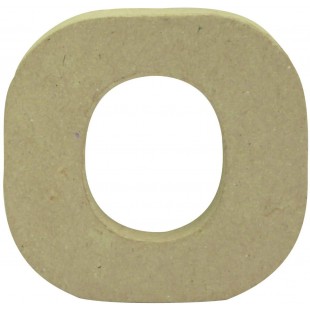 Decopatch AC827C - Un support en papier brun mache 1,5x9x8,5 cm, Lettre minuscule o