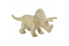 Decopatch AP155O - Un support en papier brun pulpe 19x6x9 cm, Triceratops