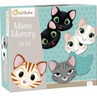 Avenue Mandarine - Memory Chats et Expressions - Jeu educatif pour Reconnaitre les Expressions et emotions - Couvercle Magnetiqu