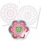 Avenue Mandarine GY027O - Un carnet Graffy pop Mandala 36 pages pre-decoupees a colorier (12 designs x3) 250g, Fille