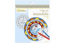 AVENUE MANDARINE - Carnet de Coloriage Mandala Enfant - 36 Mandalas Pre-decoupees (12 designs x3) sur Theme de la Mer