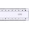 MINERVA Regle 20cm deux biseaux transparent