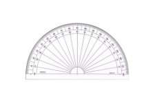 MINERVA Rapporteur 180° en Degre 15cm Transparent