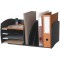 Paperflow Accessoires de bureaux 3020.01 Organiseur 4 cases structure/case en polystyrene Noir