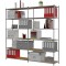 Paperflow 602SF.02 Rayonnage de bureau 6 niveaux structure en acier Gris