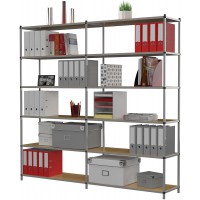 Paperflow 602SF.02 Rayonnage de bureau 6 niveaux structure en acier Gris