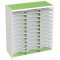 Paperflow Meubles a  cases 802.01 Trieurs 24 cases superposable/juxtaposable en polystyrene Noir