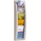 PAPERFLOW Support prospectus mural 18 x 65 x 9,5 cm 5 x A6 compartiments Gris