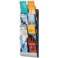 Fast Paper 4065X4.35 Systeme de rangement geant a  fixer au mur, pour 4 documents A5 ou 8 documents A4, avec pochettes de 250 x 