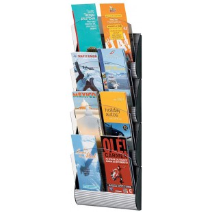 Fast Paper 4065X4.35 Systeme de rangement geant a  fixer au mur, pour 4 documents A5 ou 8 documents A4, avec pochettes de 250 x 