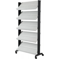 Paperflow EasyDisplays 255N.02 Presentoir mobile profil en polystyrene Gris