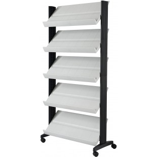 Paperflow EasyDisplays 255N.02 Presentoir mobile profil en polystyrene Gris
