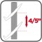Paperflow EasyDisplays 255N.02 Presentoir mobile profil en polystyrene Gris