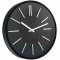 11045 Horloge Goma Silence Ø35 cm, Plastique, Noir, 35 x 4,8 x 35 cm