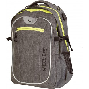 Wheel Bee Revolution Sac a  Dos Enfants, 46 cm, 30 liters, Gris