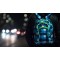 Wheel-Bee Night Vision Sac a  Dos 46 cm, Bleu/Blanc (Bleu) - 950005