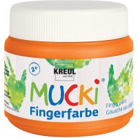 Peinture au doigt orange