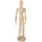 10263707 Modellpuppe 4162 - Poupee en Bois Solo Goya Unisexe, env. 31 cm-Maillons reglables sur Une Base Solide-Ideal pour Le De