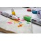 Javana Texi Max Sunny 90720 Lot de 12 crayons de couleurs differentes avec pointe ronde resistante env. 2-4 mm pour tissus clair