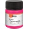 77563 - Peinture fluorescente acrylique 50 ml en verre rose fluo, acrylique fluorescent - Peinture a  base d'eau, cremeuse semi-